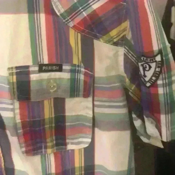 Parish Nation short sleeve button down shirt men’s XXL. In EUC - Picture 3 of 4